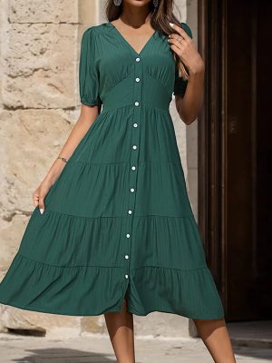 Solid Color Summer Dress – Summer Chic