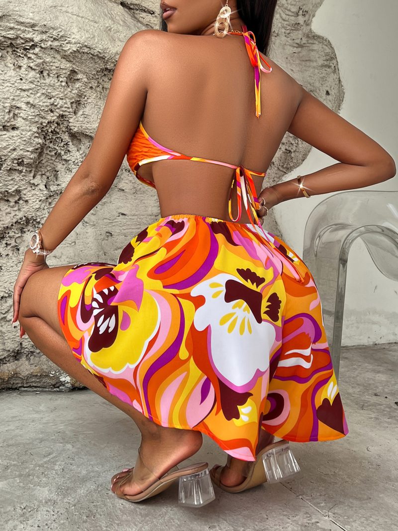 Bright Color Halter Jumpsuit – Sexy Summer Style - Image 5