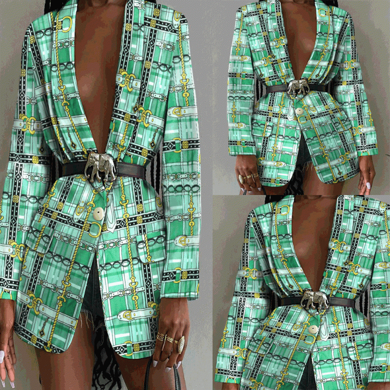 Hipster Retro Casual Blazer - Autumn/Winter - Image 4