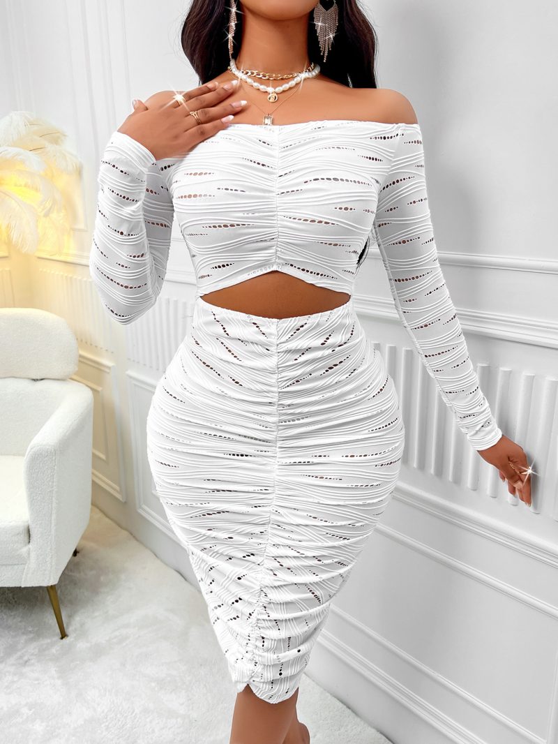 Sexy Cutout Dress - Fall Winter Women - Image 2