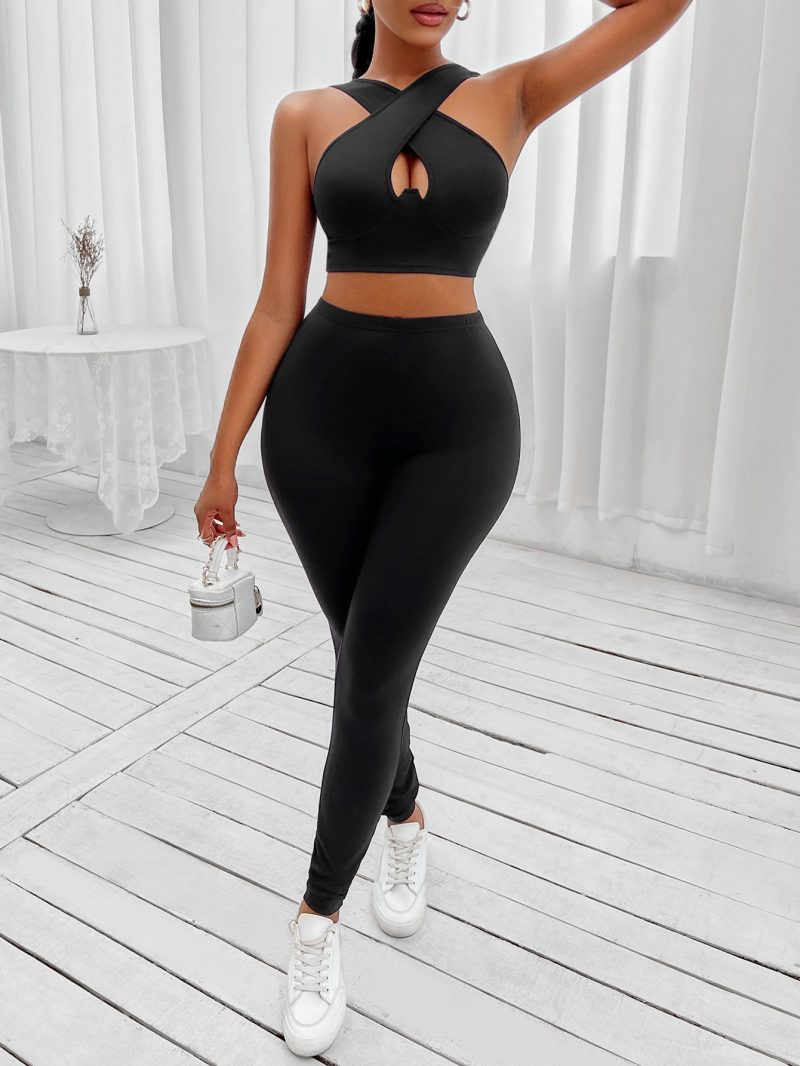 Solid Color Cross Collar Set - Summer - Image 3