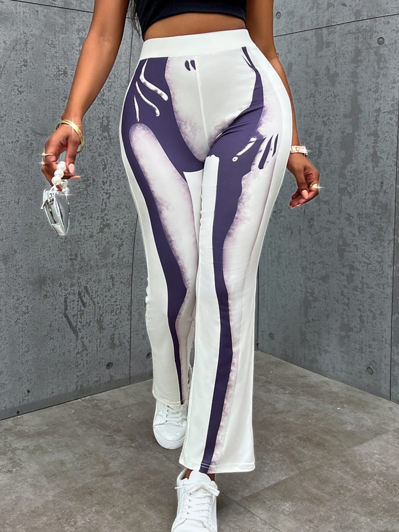 Printed Waist Controlled Pants - Fall/Winter Sexy Chic - Image 3