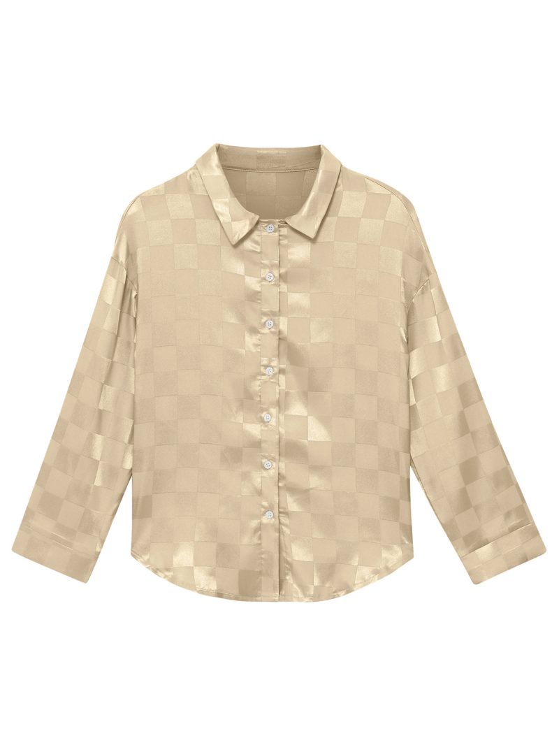 Checked Cardigan Shirt - Winter Style - Image 4
