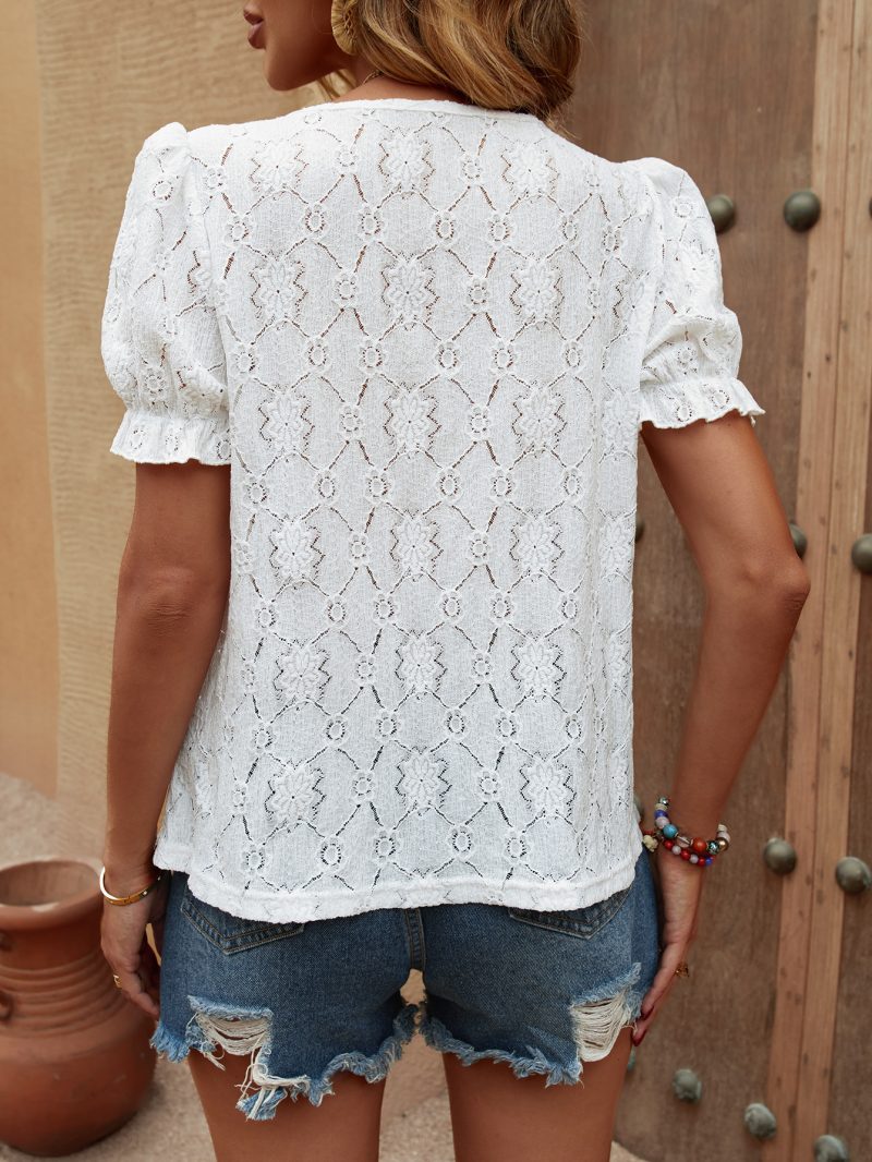 Stylish Round Neck Shirt - Summer Chic - Image 5