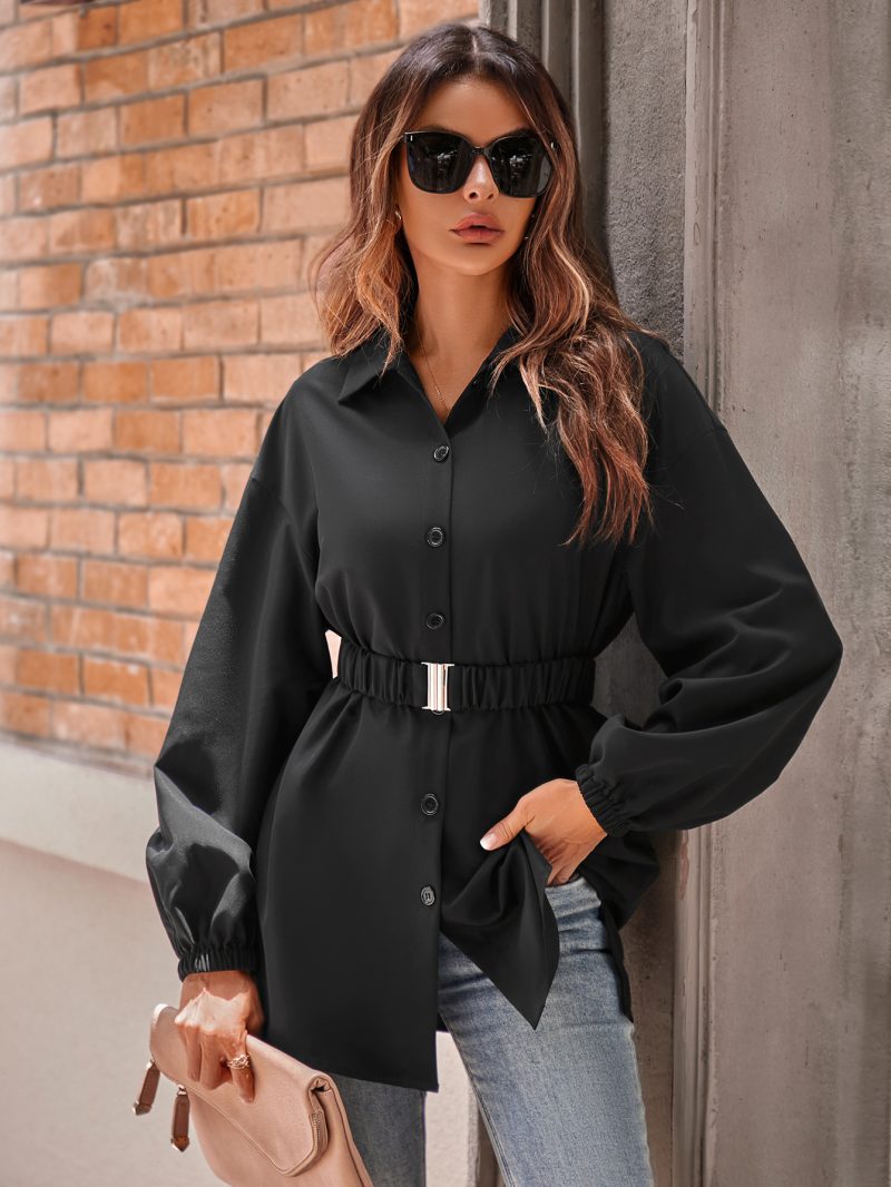 Stylish Belted Shacket: Fall Fashion - Image 3