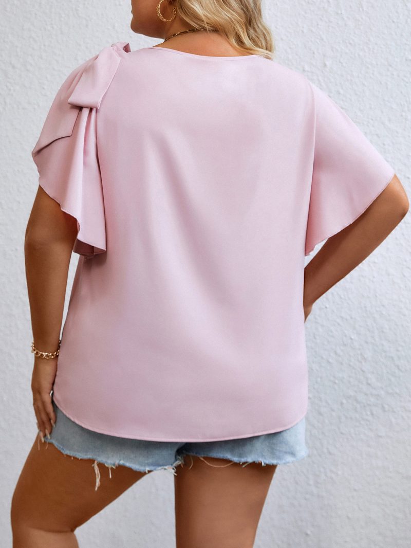 Loose Ruffle Sleeve Top - Summer Casual - Image 5