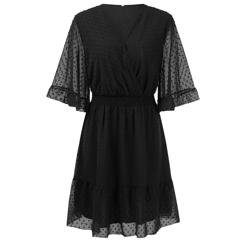 Polka Dot Chiffon Dress - Summer Chic - Image 4