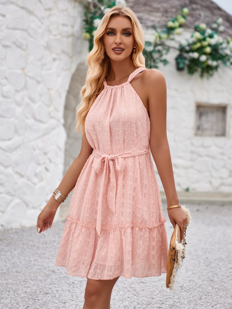 Vacation Halter Dress - Summer Women's Casual - Image 2