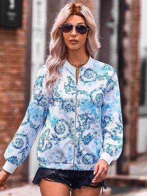 Casual Thin Print Top for Women – Autumn/Winter Fashion