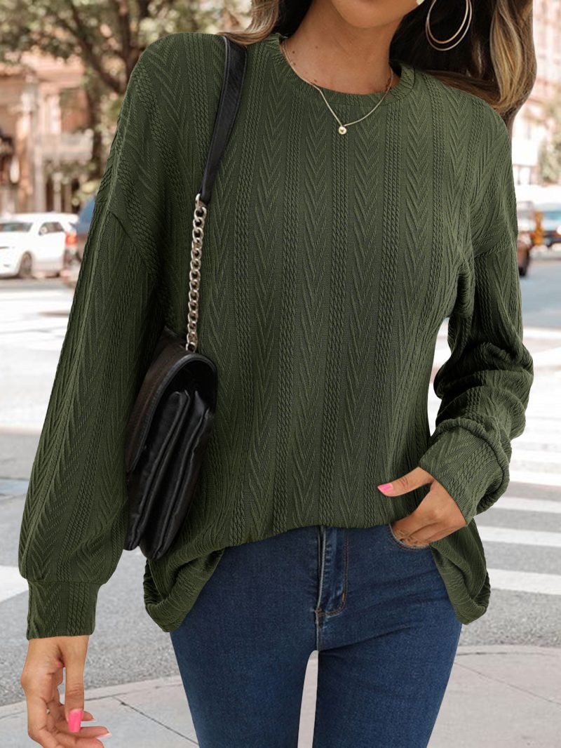Loose Knitted Sweater - Winter Casual Top - Image 3