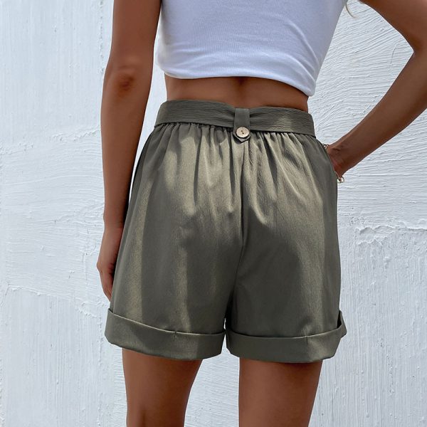 Green Shorts with Belt - Casual Summer Vibes - Image 4