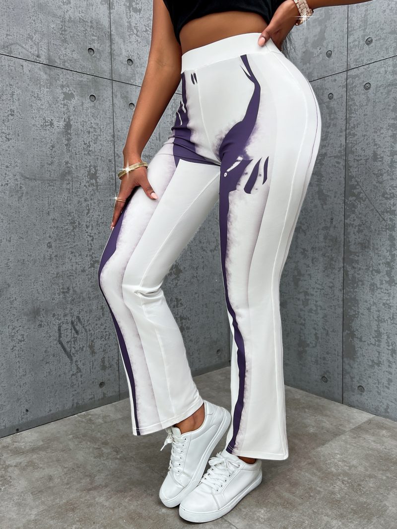 Printed Waist Controlled Pants - Fall/Winter Sexy Chic - Image 4