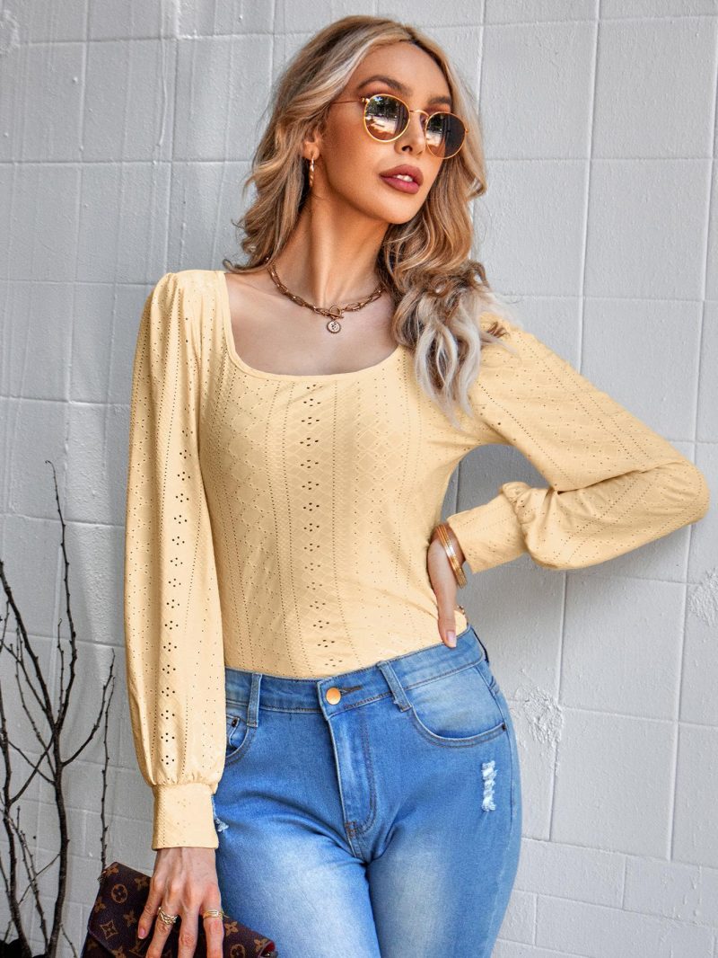 Openwork Knitted Top - Winter Elegance - Image 3