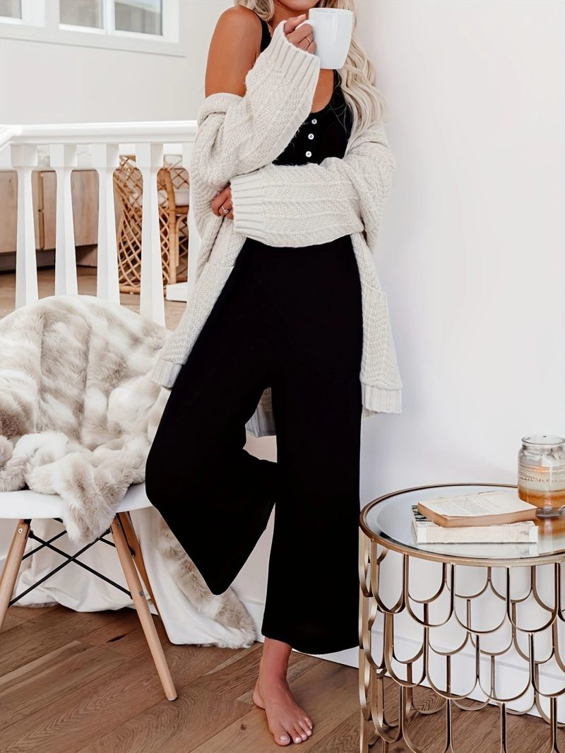 U-Neck Sling One Piece Trousers - Summer - Image 2