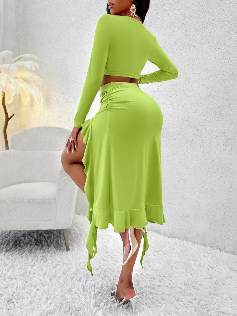 Ruffled Skirt Set - Fall Fashion - Image 5