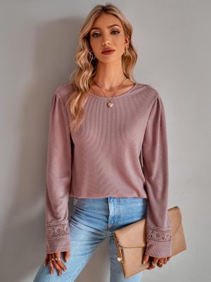 V-neck Knitted Top – Winter Chic