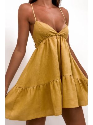 New V-neck Office Strap Sundress – Spring/Summer