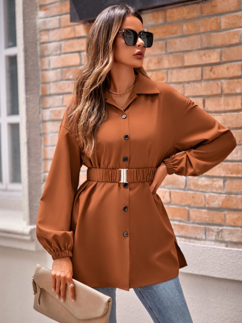 Stylish Belted Shacket: Fall Fashion - Image 2