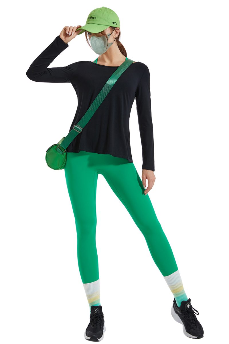 High Waist Yoga Suit: Belly Contracting Tights - Image 3