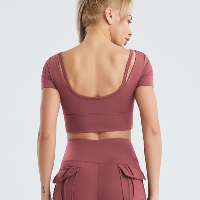 Nude Feel Beauty Back Fitness Top - Image 2