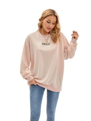 Women’s Loose Long Sleeve T-Shirt: Autumn Casual Chic