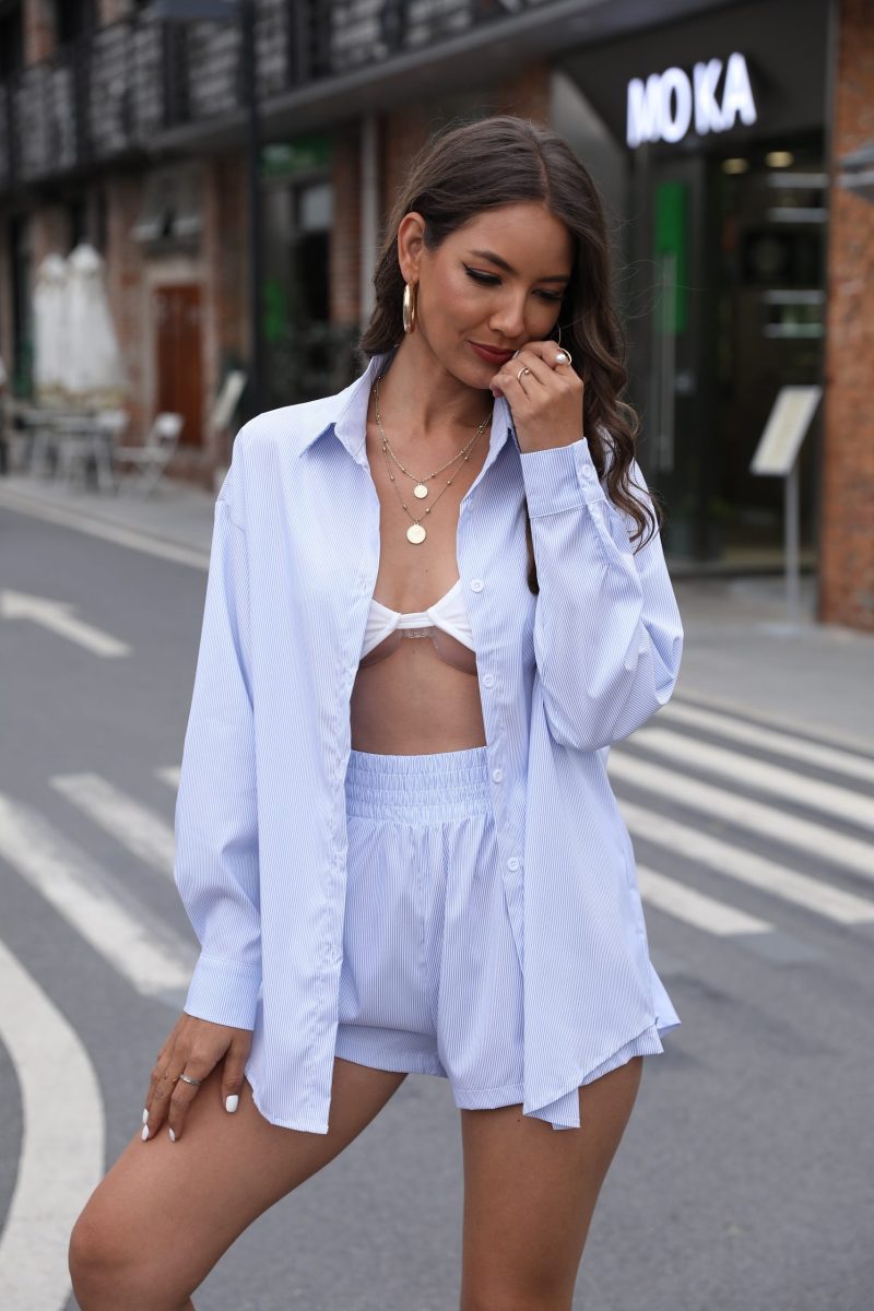 Women's Professional Striped Two-Piece Set - Image 5