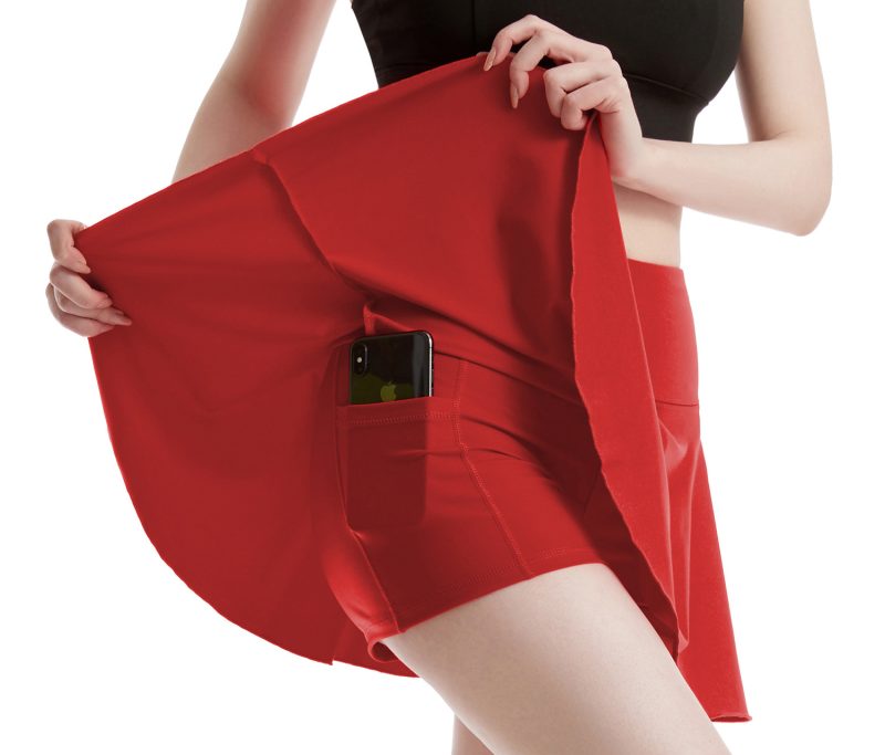 Pocketed Nude Feel Fitness Culottes - Image 5
