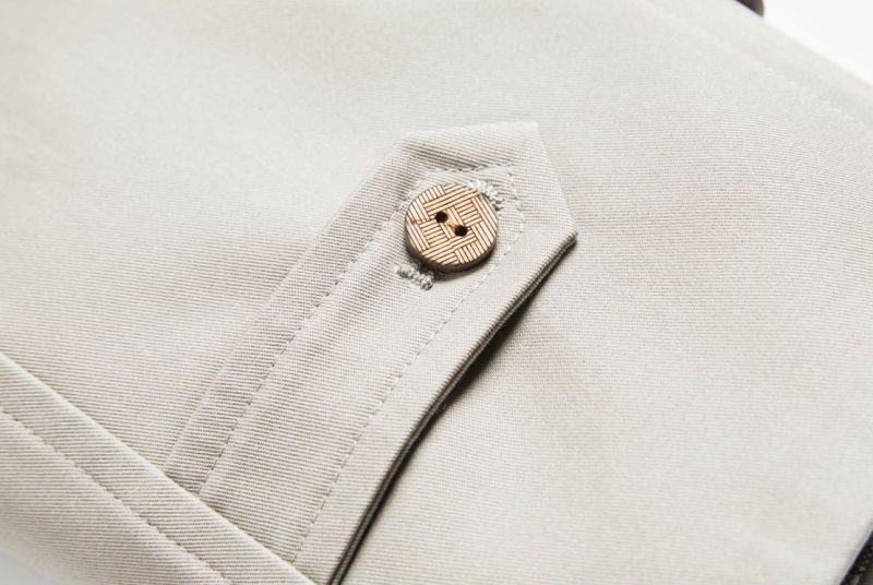 Thick Crisp Stitching Plaid Trench Coat - Image 7