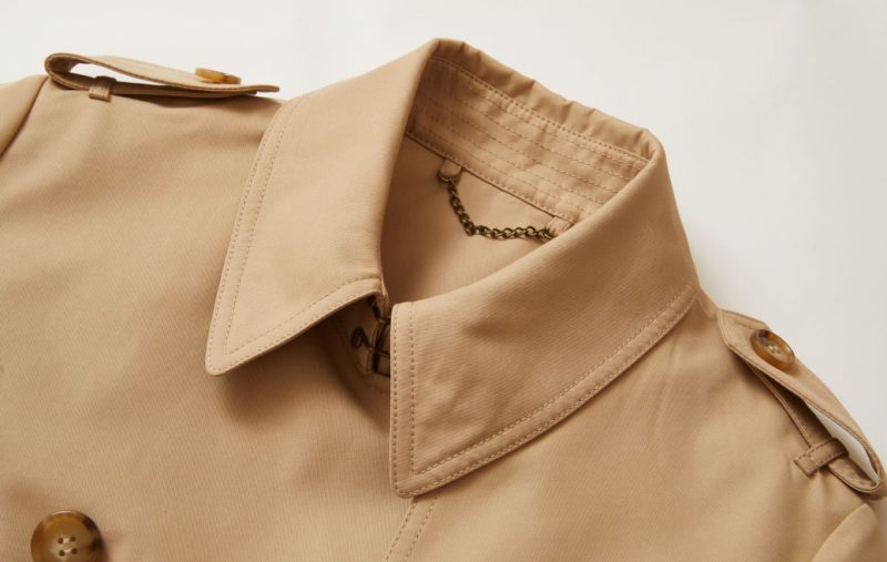 Extended Elegant Double-Breasted Trench Coat - Image 7