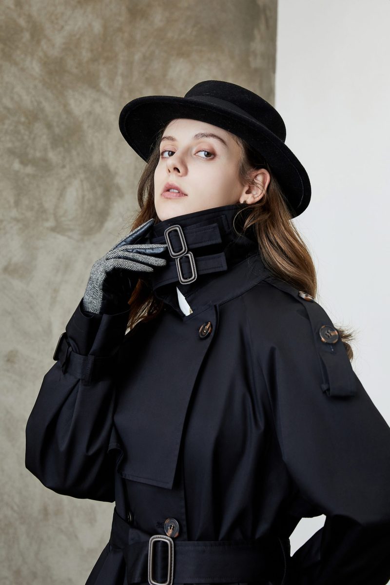 Korean Overknee Waist-Control Trench Coat - Image 3