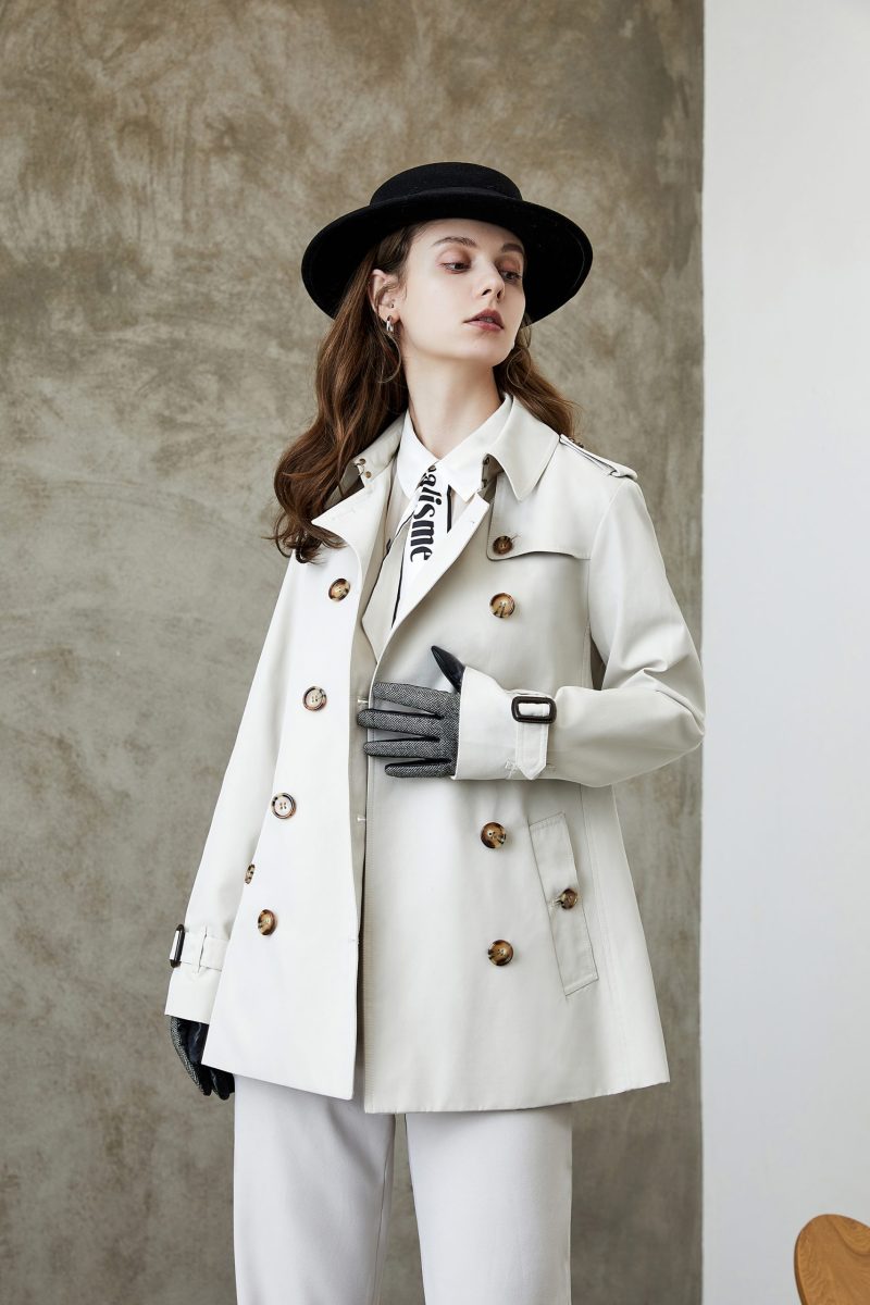 Elegant British Spring Autumn Trench Coat - Image 2