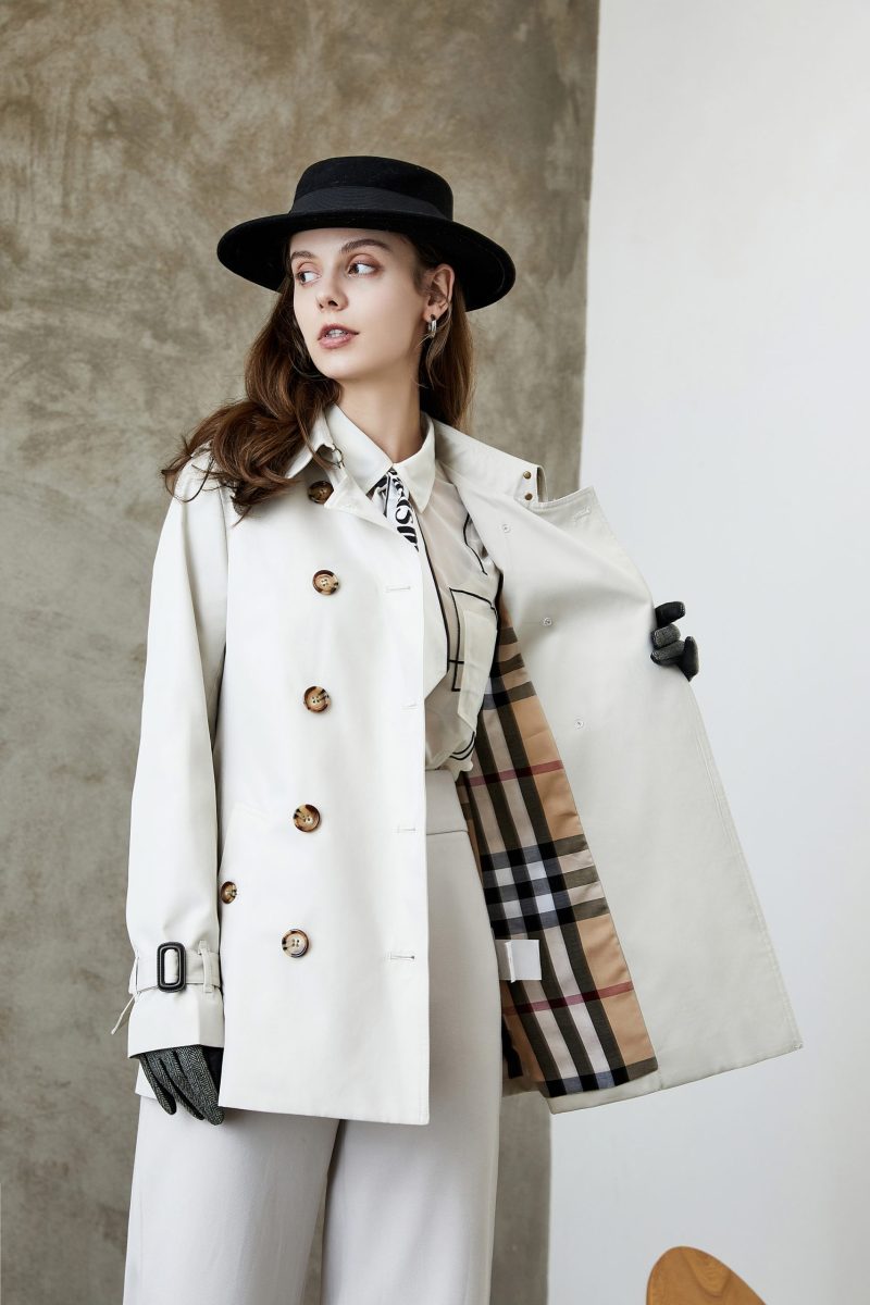 Elegant British Spring Autumn Trench Coat - Image 3