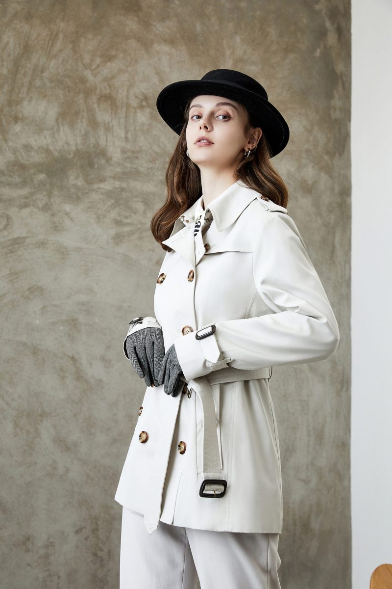 Elegant British Spring Autumn Trench Coat - Image 4