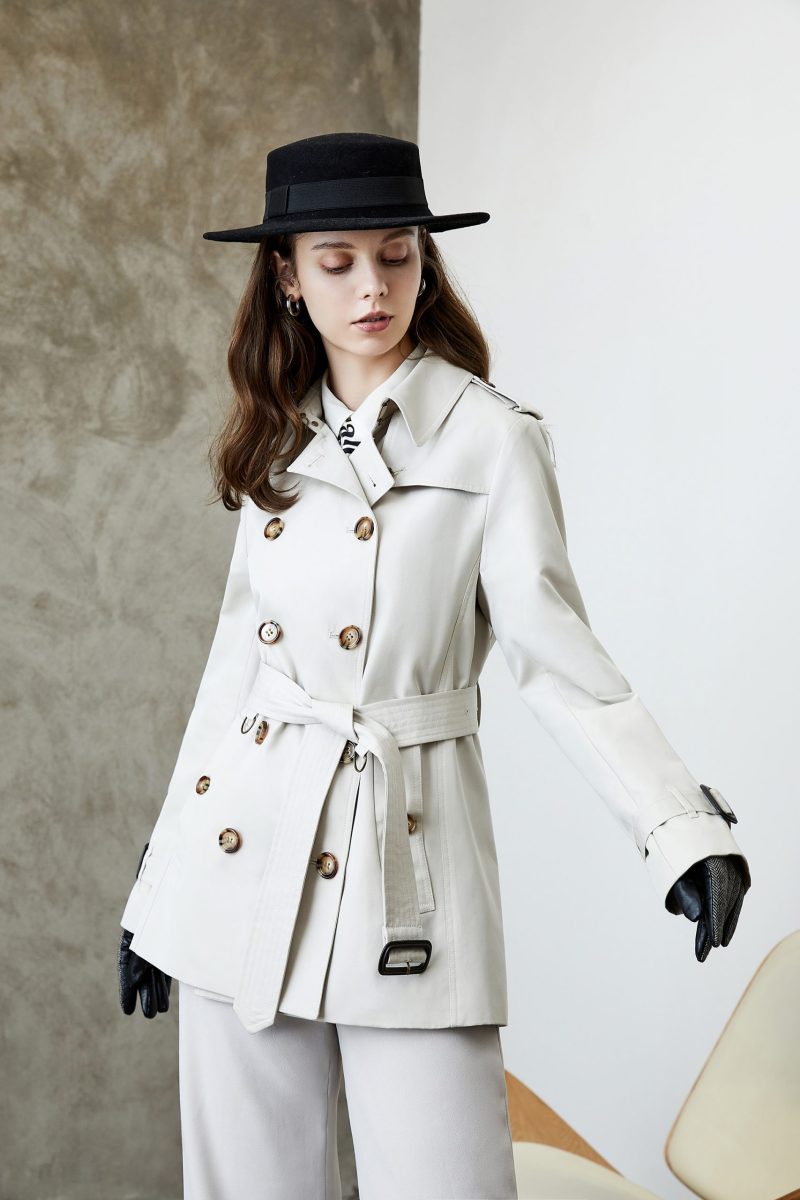 Elegant British Spring Autumn Trench Coat - Image 5