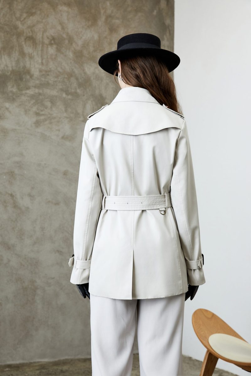 Elegant British Spring Autumn Trench Coat - Image 6
