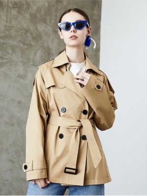 Spring Autumn British Trench Coat