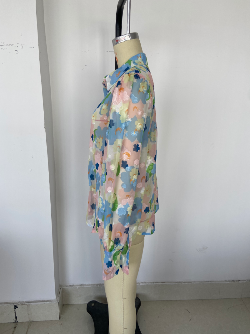 Retro Colorful Shirt: Vibrant Summer Style for Women - Image 2
