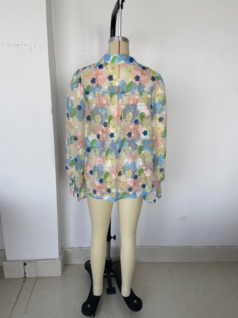 Retro Colorful Shirt: Vibrant Summer Style for Women - Image 3