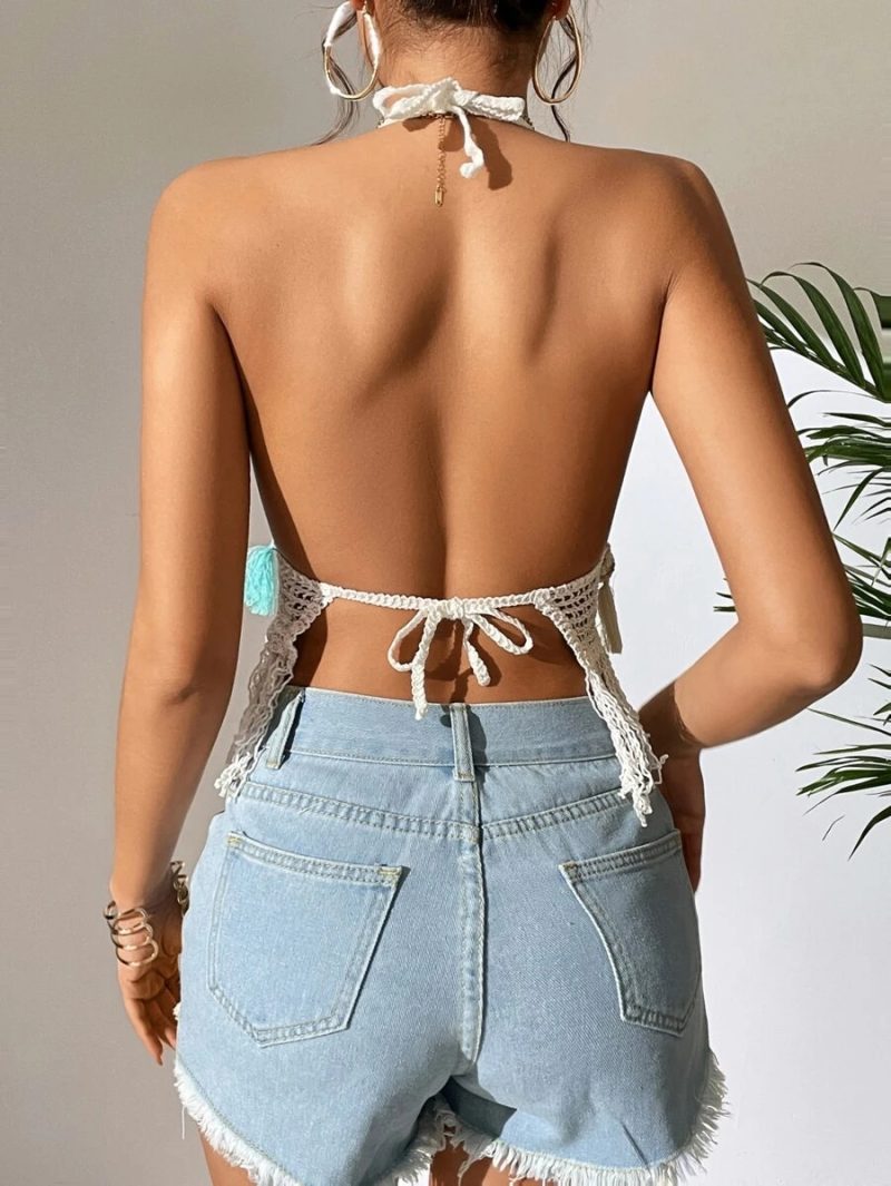 Women's Crocheted Sling Top: Summer Chic - Image 2