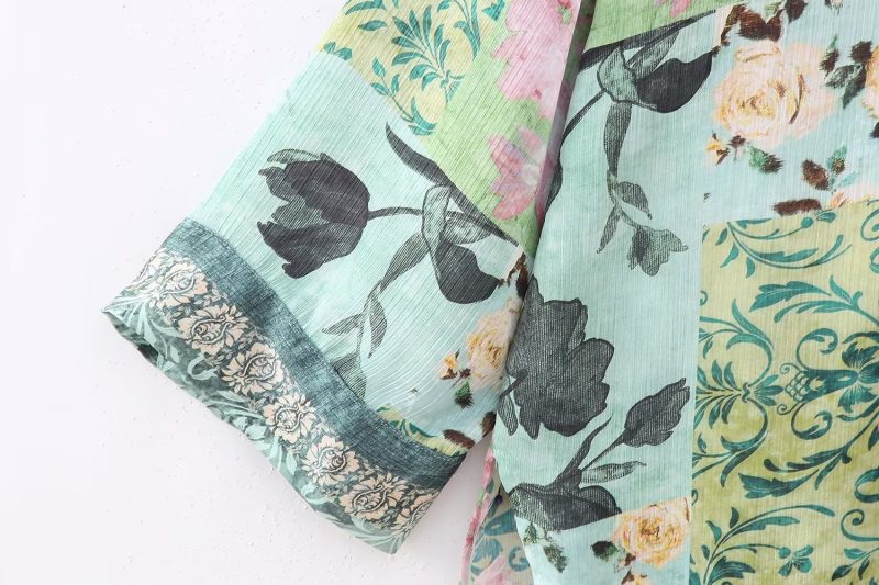 Spring Floral Print Loose Shirt: Effortless Elegance - Image 6
