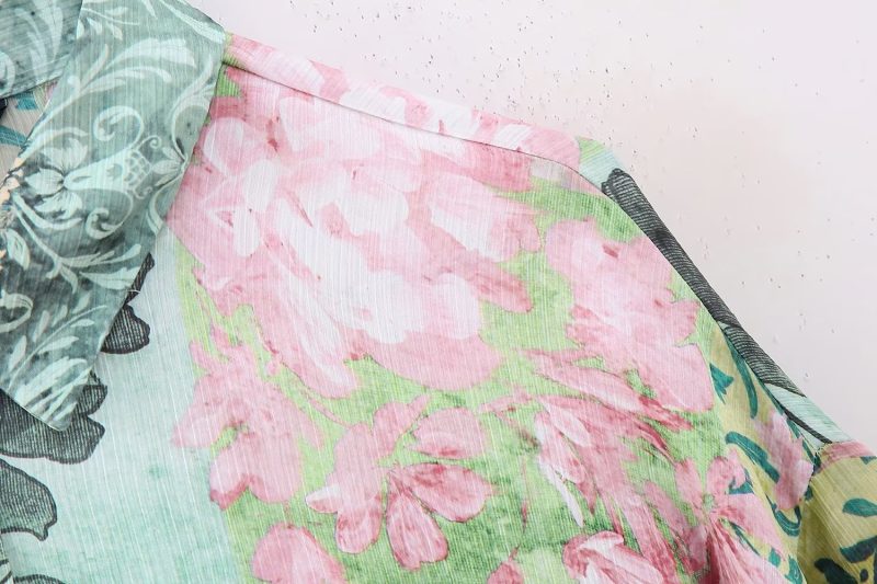Spring Floral Print Loose Shirt: Effortless Elegance - Image 7