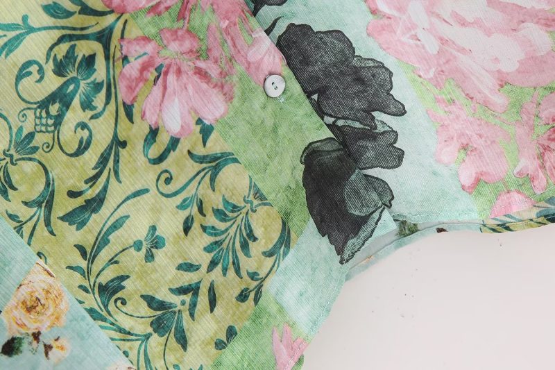 Spring Floral Print Loose Shirt: Effortless Elegance - Image 8