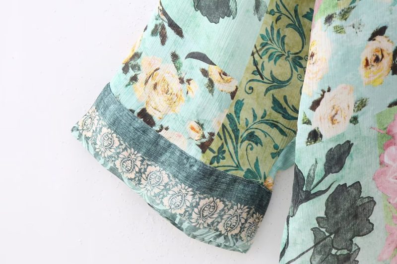 Spring Floral Print Loose Shirt: Effortless Elegance - Image 11
