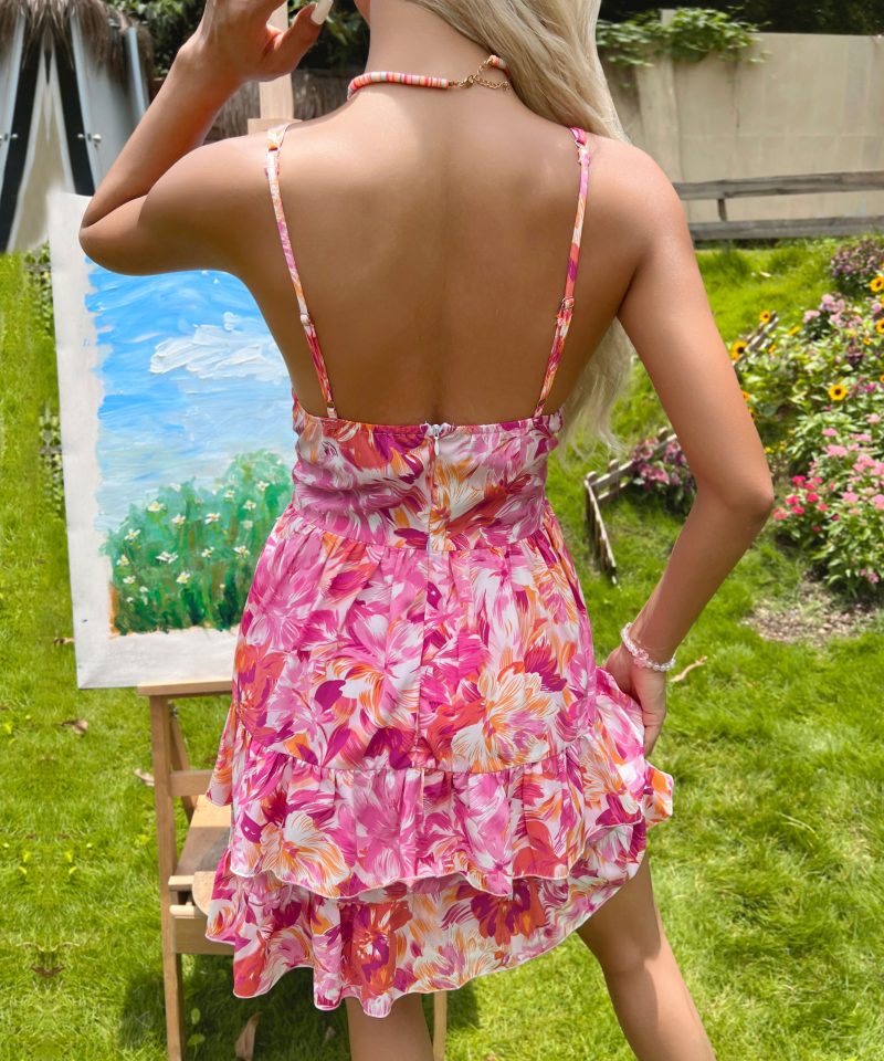 Sweet and Sexy Backless Spaghetti Strap Dress - Image 2