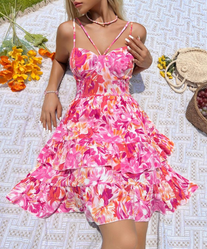 Sweet and Sexy Backless Spaghetti Strap Dress - Image 3