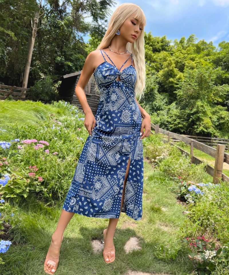 Summer Sweet and Sexy Sleeveless Split Dress for Women - Image 2