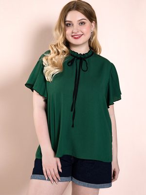 Plus Size Summer Green T-shirt