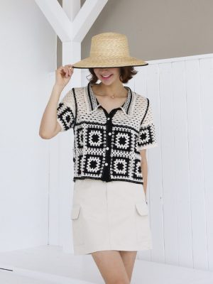 New Arrival Crochet Hollow Short Sweater: Women’s