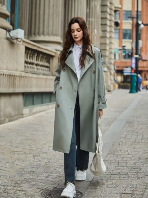 Retro British Extended Trench Coat