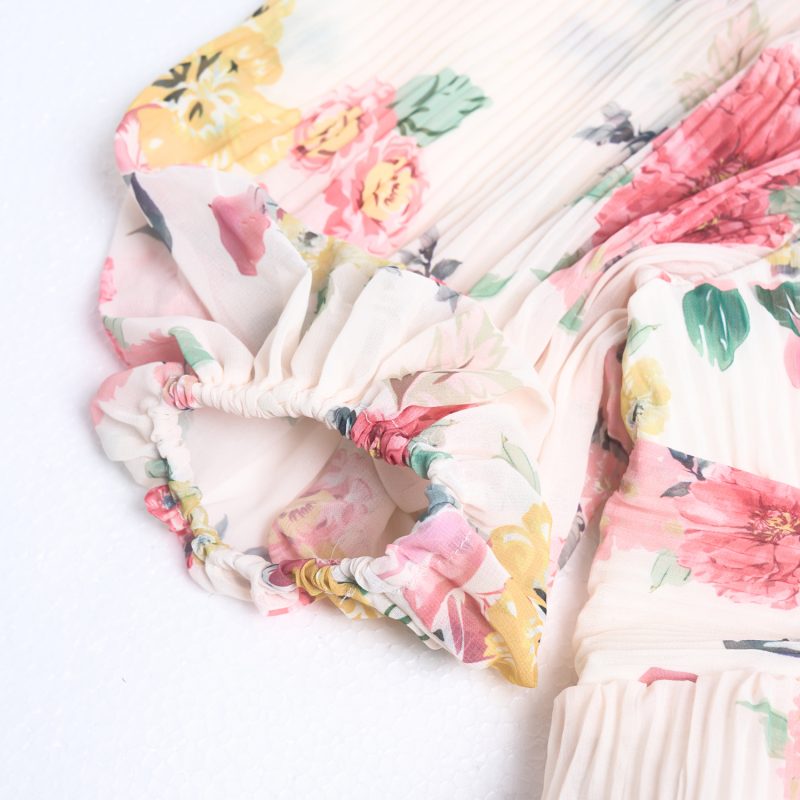 Women Summer Vacation Heavy Press Print Maxi Dress - Image 8
